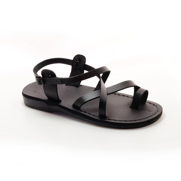  sandals, Black Leather sandals Model 6 Black - Holysouq - Handmade Leather Creations