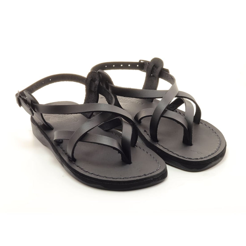  sandals, Black Leather Sandals for women Model 5 - Holysouq - Handmade Leather Creations
