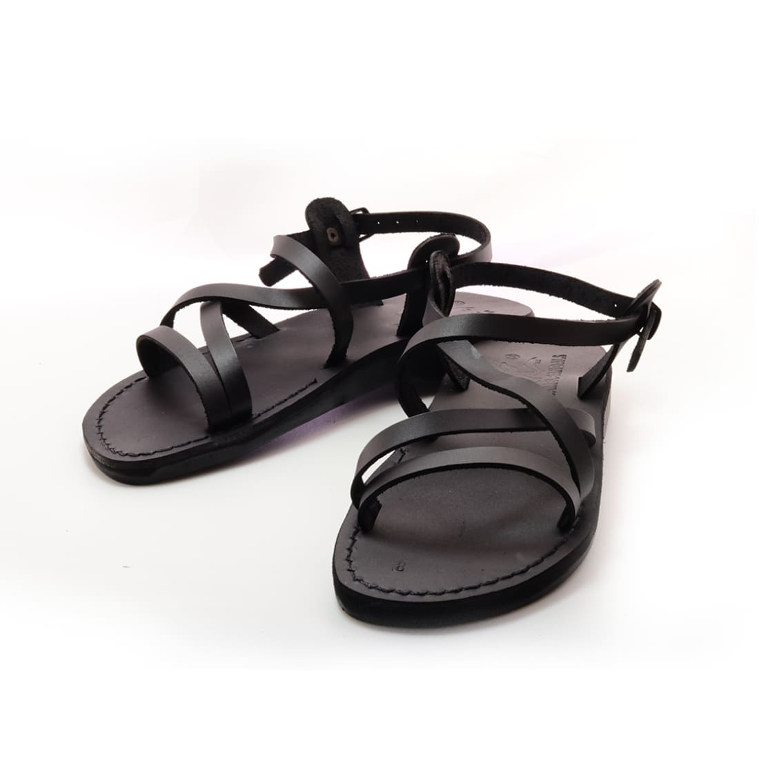 Ares - Leather sandal with ankle strap – Holysouq - Handmade Leather ...