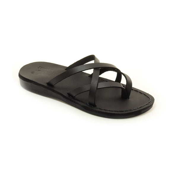  sandals, Black thong slippers for women Model 28 - Holysouq - Handmade Leather Creations