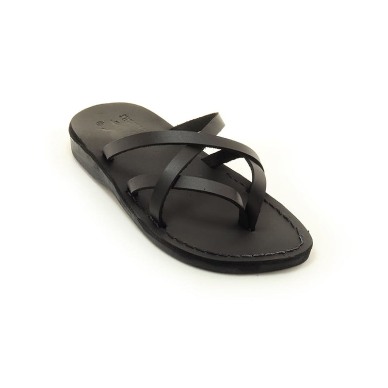  sandals, Black thong slippers for women Model 28 - Holysouq - Handmade Leather Creations