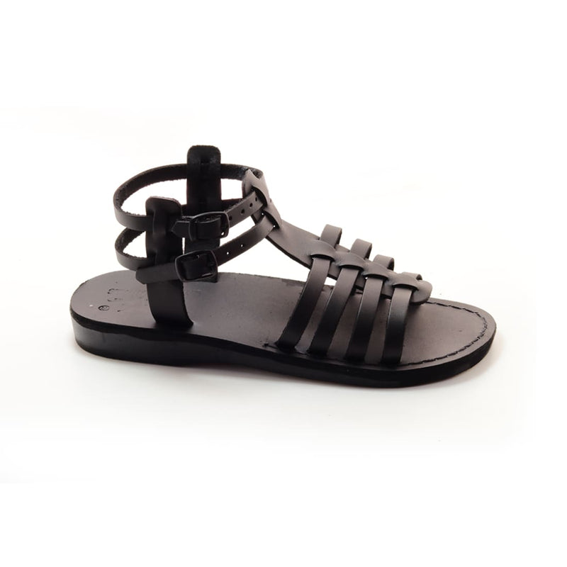  sandals, Black Gladiator sandals for women Model 70 - Holysouq - Handmade Leather Creations