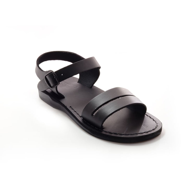  sandals, Black Men Leather Slides Sandals Model 14 - Holysouq - Handmade Leather Creations