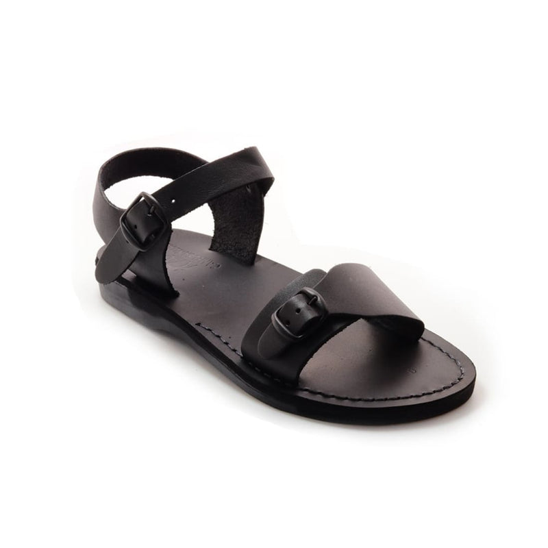  sandals, Black leather sandals Model 1 - Holysouq - Handmade Leather Creations