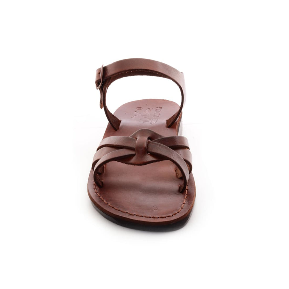 Sarah - Women's leather cross-top sandal – Holysouq