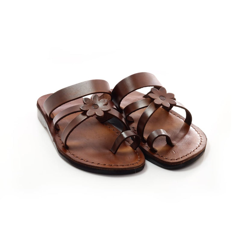  sandals, Brown Leather Sandals For Women Model 50 - Holysouq - Handmade Leather Creations