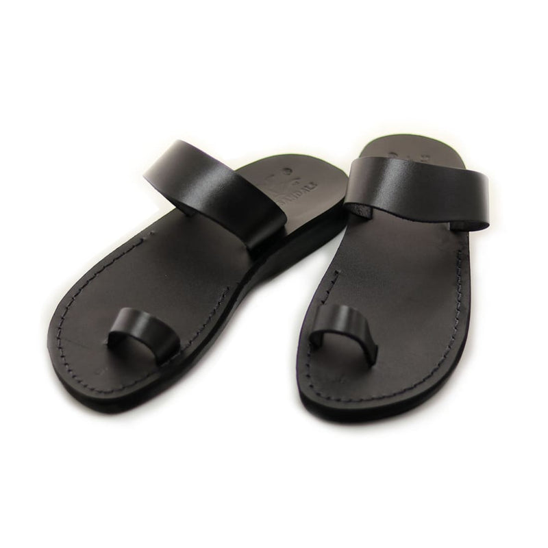 Buy Dark Brown Leather Toe Ring Sandals for Men With Adjustable Buckle  Strap Greek Gladiator Strappy Men's Slide Sandals Summer Shoes for Men  Online in India - Etsy