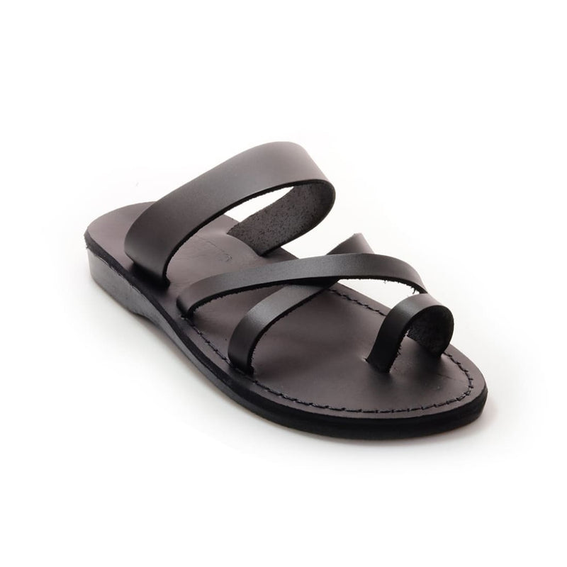  sandals, Handmade Black leather thong sandals - Model 8 - Holysouq - Handmade Leather Creations